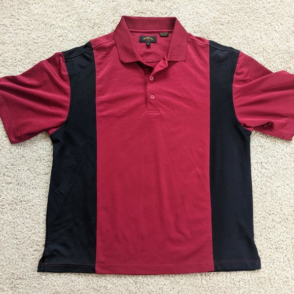 Monterey Club Golf Polo Men's XL Burgundy - Picture 1 of 8